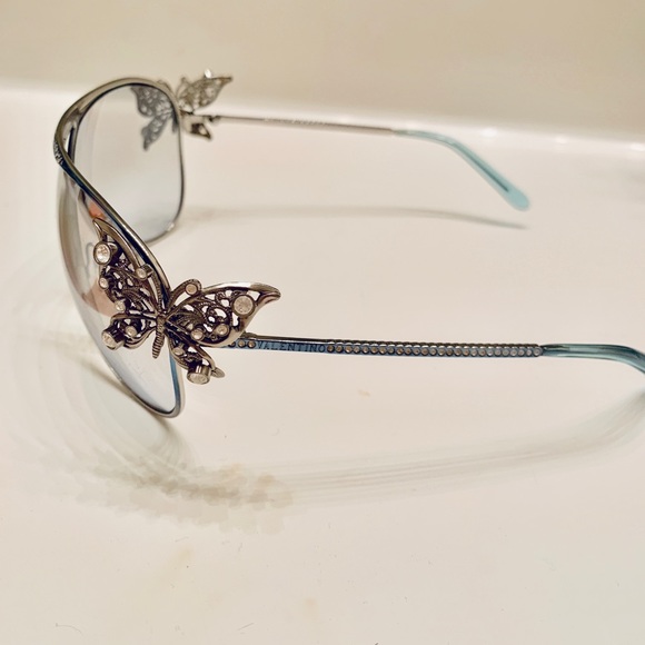 VALENTINO vintage butterfly aviators in blue - Picture 7 of 8